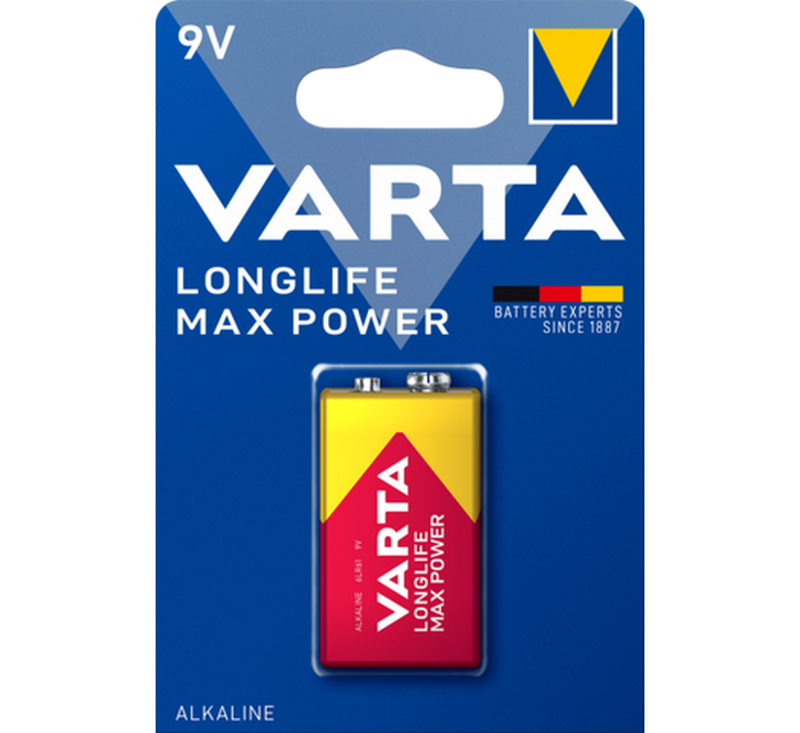 Varta Longlife Max Power 9V Elem 6LR61 1db