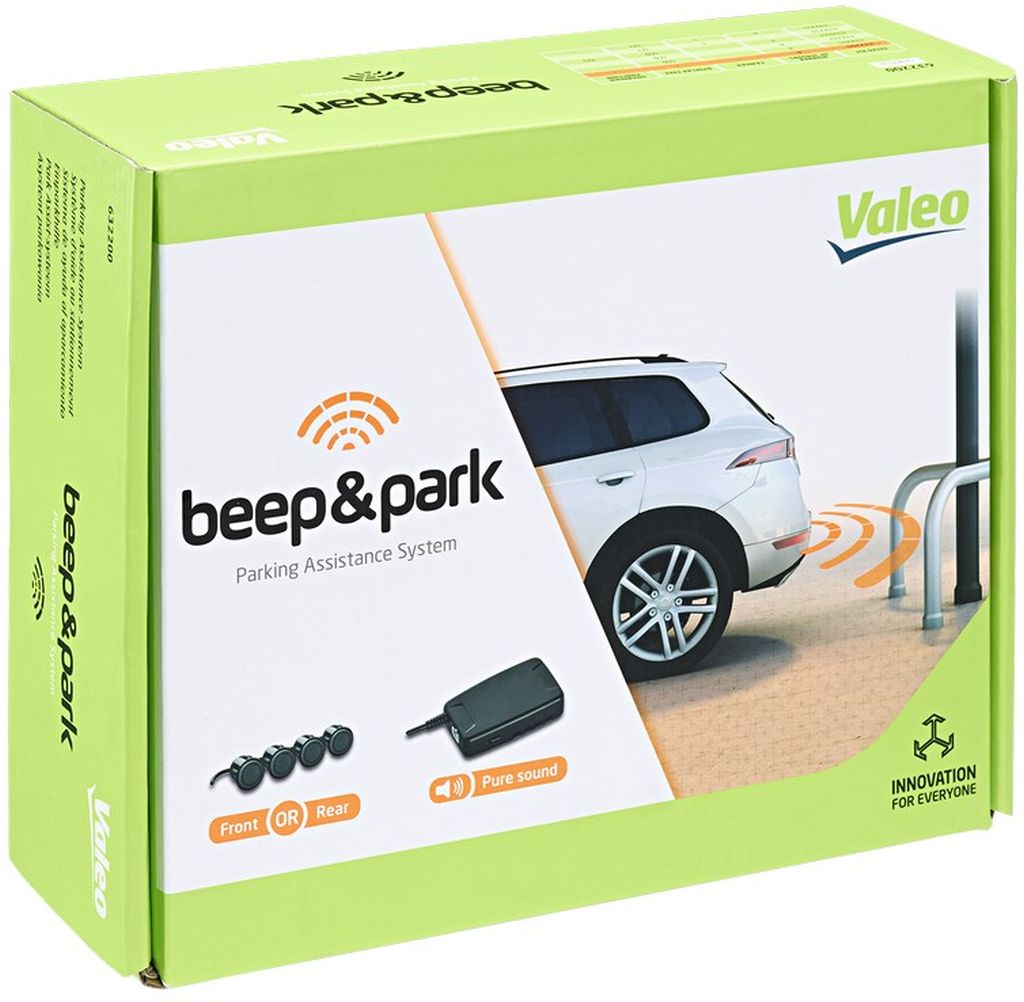 Autó parkolóradar készlet Valeo beep&park 4x szenzor + hangszóró