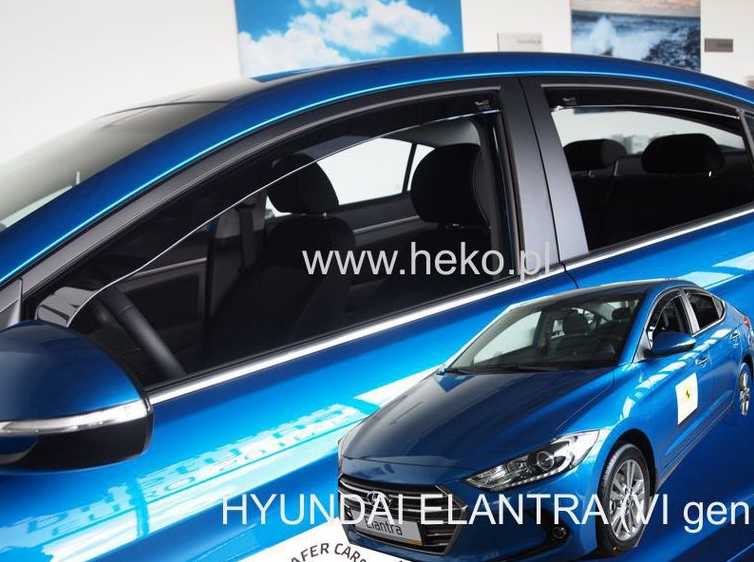 Hyundai Elantra légterelő első+hátsó ablakokhoz 4 ajtós 2016-2020