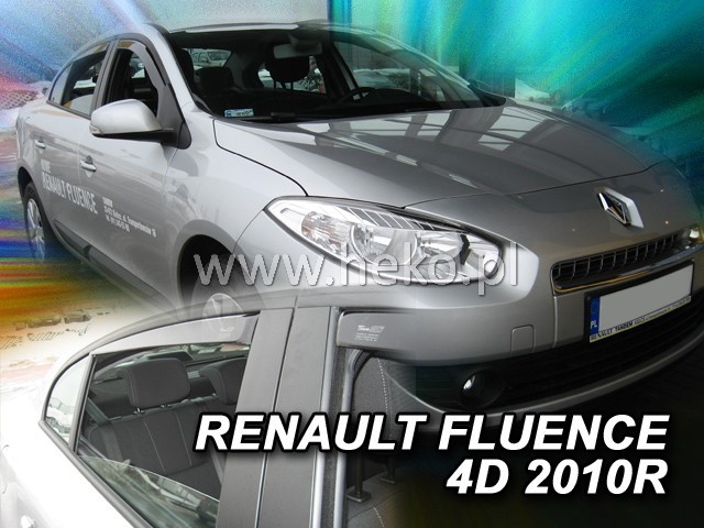 Renault Fluence légterelő első+hátsó ablakhoz 4 ajtós 2010-