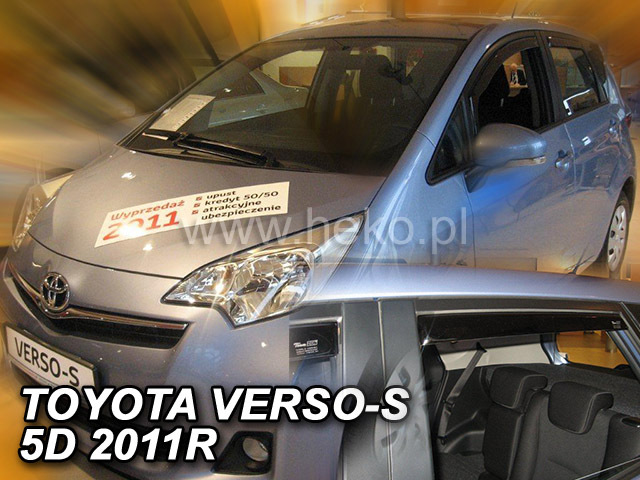 Toyota Verso S légterelő első+hátsó ablakhoz 5 ajtós 2011-