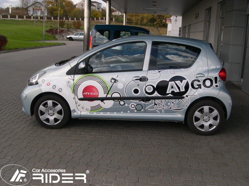 Toyota Aygo ajtódíszléc készlet, 5 ajtós 2005-2013