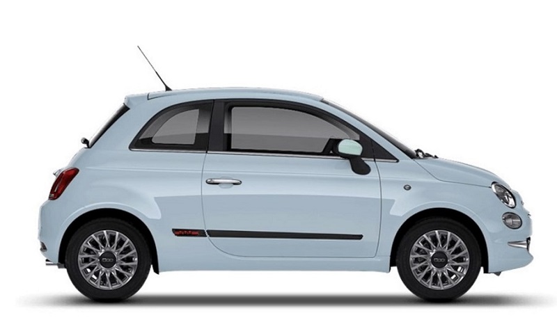 Fiat 500 (facelift) ajtódíszléc készlet, 3 ajtós 2015-